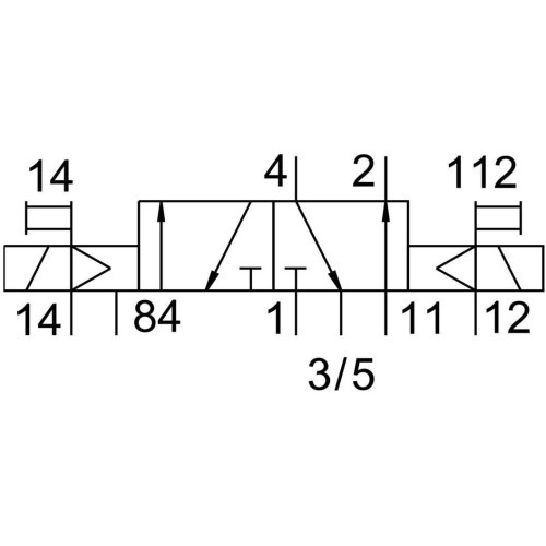Распределитель электромагнитный 5/2 Festo CPV10-M1H-5JS-M7-B-EX