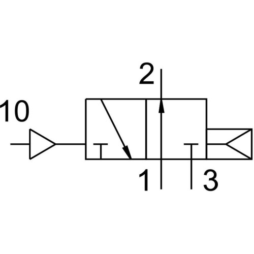 Пневмораспределитель 3/2 Н.О. Festo VUWS-L20-M32U-A-G18
