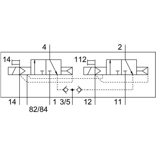 Распределитель электромагнитный 2х3/2 Н.З. Festo CPV10-M1H-2X3-GLS-Y-M7