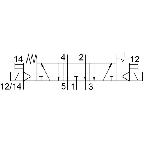 Распределитель электромагнитный 5/3 Festo VSVA-B-P53ED-ZTR-A2-1T1L