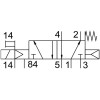Распределитель электромагнитный 5/2 Festo VUVG-S18-M52-RZT-G14-1T1L
