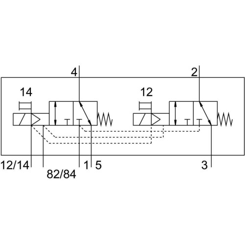 Распределитель электромагнитный 2х3/2 Н.З. Festo VMPA14-M1H-KS-G1/8-PI