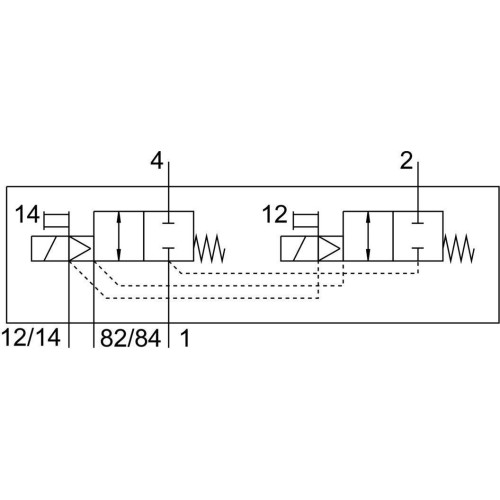 Распределитель электромагнитный 2х3/2 Н.З. Festo VMPA2-M1H-DS-PI