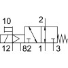 Распределитель электромагнитный 3/2 Н.О. Festo VUVS-L25-M32U-MZD-G14-F8-1B2