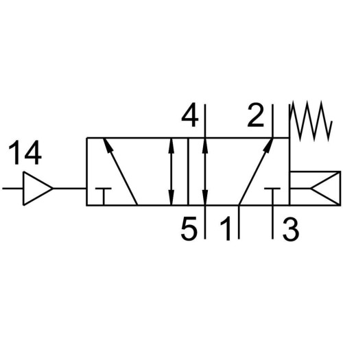 Пневмораспределитель 5/2 Festo VUWG-L10-M52-R-M5