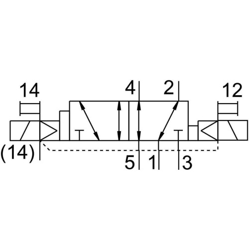 Распределитель электромагнитный 5/2 Festo VSVA-B-D52-ZH-A1-5C1