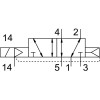 Распределитель электромагнитный 5/2 Festo VSVA-B-M52-AZ-A1-1T1L