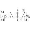 Распределитель электромагнитный 5/2 Festo VSVA-B-M52-MZ-D1-1T1L
