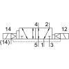 Распределитель электромагнитный 5/2 Festo VSVA-B-D52-Z-A1-1T1L