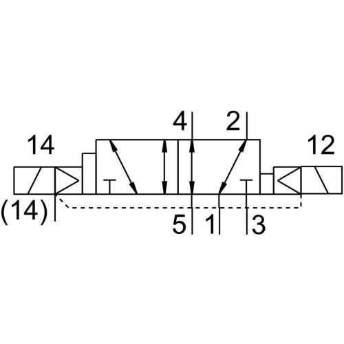 Распределитель электромагнитный 5/2 Festo VSVA-B-D52-Z-A1-1T1L