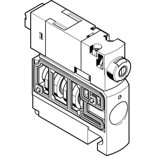 Распределитель электромагнитный 2/2 Н.З. Festo CPVSC1-M1LH-D-H-M5C