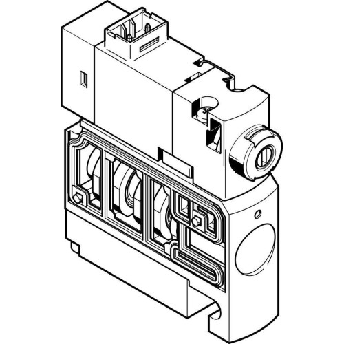 Распределитель электромагнитный 2/2 Н.З. Festo CPVSC1-M1LH-D-T-M5C