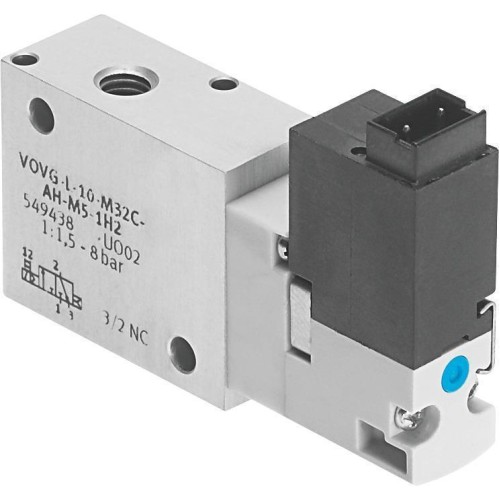 Распределитель электромагнитный 3/2 Н.О. Festo VOVG-L10-M32U-AH-M5-1H3