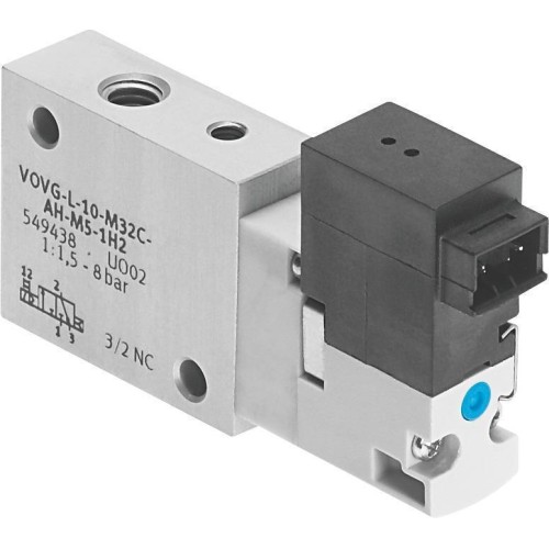 Распределитель электромагнитный 3/2 Н.О. Festo VOVG-L10-M32U-AH-M5-1H2