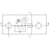 Блок подготовки воздуха Festo FRC-1/4-DB-7-MINI-KA-MPA 3339282