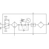 Блок подготовки воздуха Festo FRC-1/4-DB-7-MINI-KC-MPA 3339280