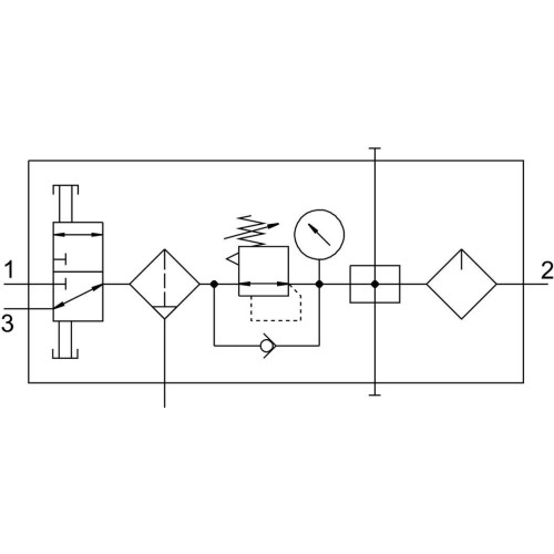 Блок подготовки воздуха Festo FRC-1/4-DB-7-MINI-KC-MPA 3339280