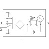 Блок подготовки воздуха Festo LFR-1/4-DB-7-MINI-KC 8002799