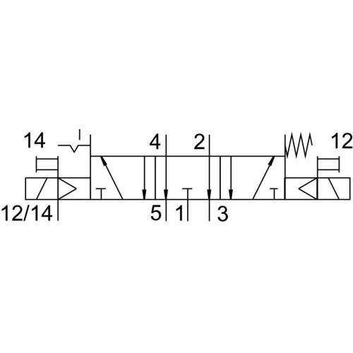 Распределитель электромагнитный 5/3 Festo VSVA-B-P53EP-ZTR-A1-1T1L