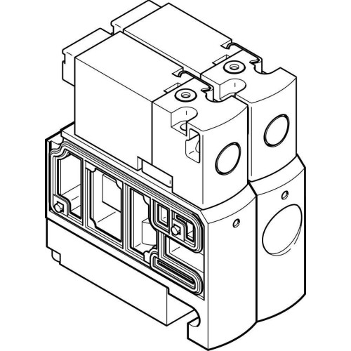 Распределитель электромагнитный 5/2 Festo CPVSC1-M1HT-J-H-M5