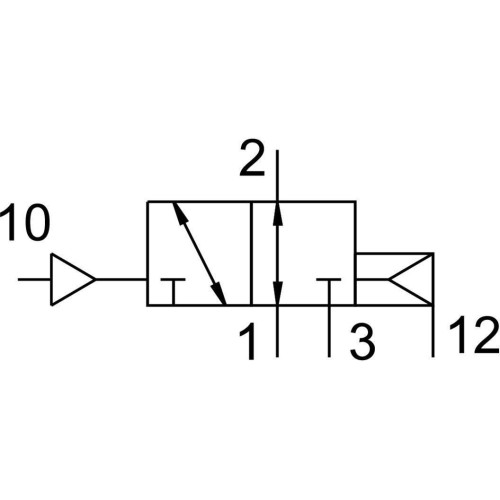 Пневмораспределитель 3/2 Н.О. Festo VUWS-L20-M32U-E-G18