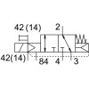 Распределитель электромагнитный 3/2 Н.З. Festo VUVG-B10Z-M32C-RZT-F-1T1L