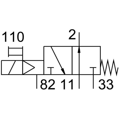 Распределитель электромагнитный 3/2 Н.О. Festo MOFH-3-1/8