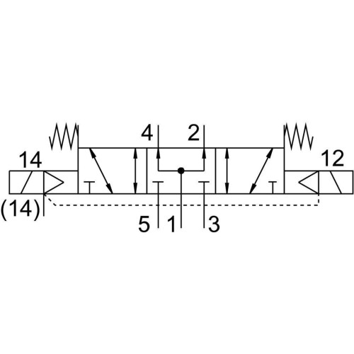 Распределитель электромагнитный 5/3 Festo VSVA-B-P53U-Z-D2-1T1L