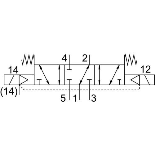 Распределитель электромагнитный 5/3 Festo VSVA-B-P53F-Z-D1-1T1L