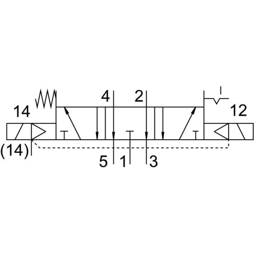 Распределитель электромагнитный 5/3 Festo VSVA-B-P53ED-Z-A2-1T1L