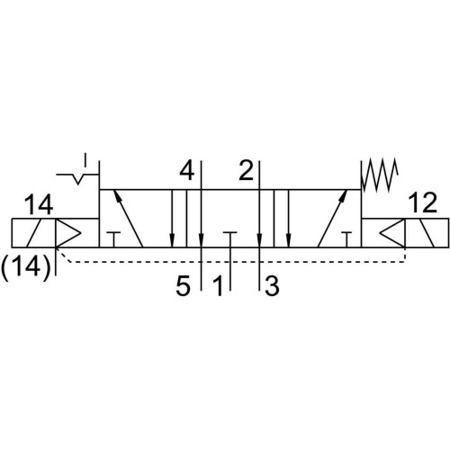 Распределитель электромагнитный 5/3 Festo VSVA-B-P53EP-Z-A2-1T1L