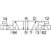 Распределитель электромагнитный 5/2 Festo JMFH-5-1/2