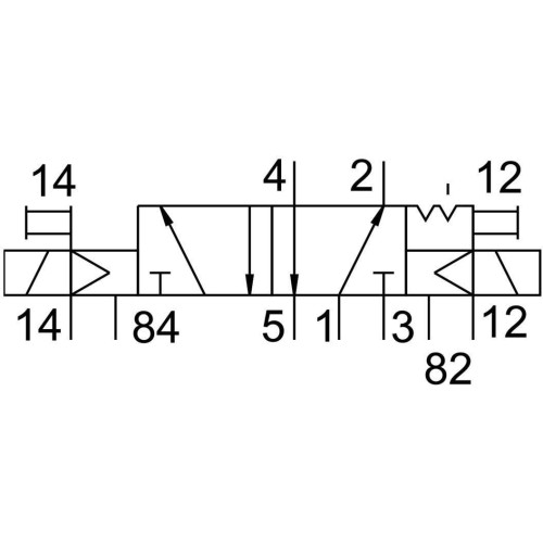 Распределитель электромагнитный 5/2 Festo VUVS-LT20-B52-ZD-G18-F7-1C1