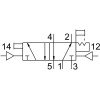 Пневмораспределитель 5/2 Festo JH-5-1/8-EX