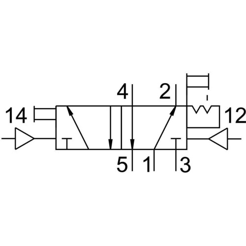 Пневмораспределитель 5/2 Festo JH-5-1/8-EX