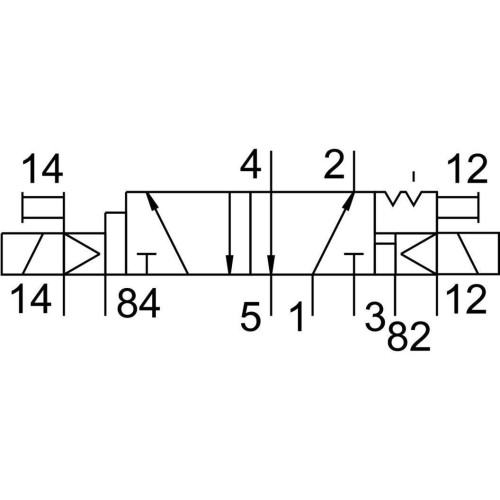 Распределитель электромагнитный 5/2 Festo JMFDH-5-1/8-EX