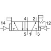 Пневмораспределитель 5/2 Festo JDH-5-1/8-EX