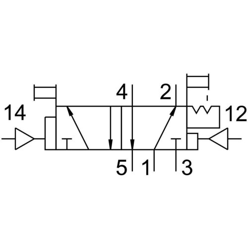 Пневмораспределитель 5/2 Festo JDH-5-1/8-EX