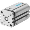 Пневмоцилиндр 100x10 мм Festo ADVUL-100-10-P-A двустороннего действия компактный