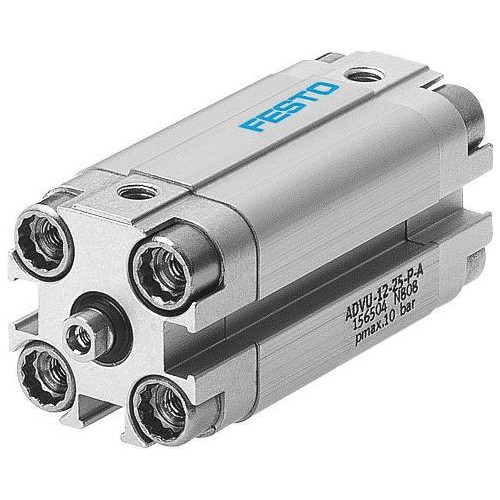 Пневмоцилиндр 16x40 мм Festo ADVU-16-40-P-A двустороннего действия компактный