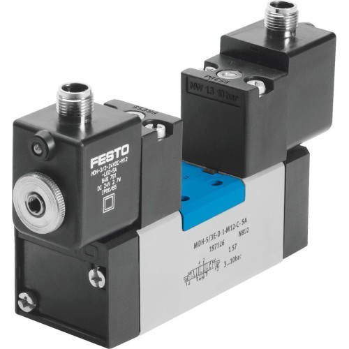 Распределитель электромагнитный 5/3 Н.З. Festo MDH-5/3G-D-1-M12-C