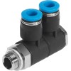 Тройник цанга-наружная резьба Festo QSLV2-G1/4-6 186225