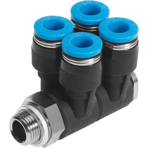 Коллектор цанговый поворотный Festo QSLV4-G1/2-12 186252