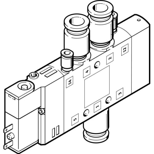 Распределитель электромагнитный 5/2 Festo CPE14-M1BH-5LS-QS-6