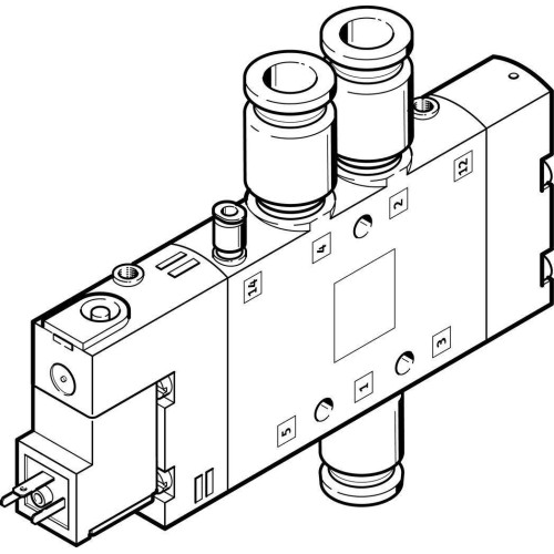 Распределитель электромагнитный 5/2 Festo CPE18-M1H-5L-QS-10