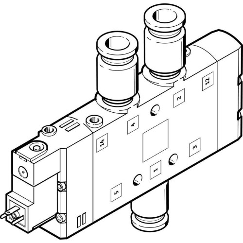 Распределитель электромагнитный 5/2 Festo CPE24-M1H-5L-QS-10