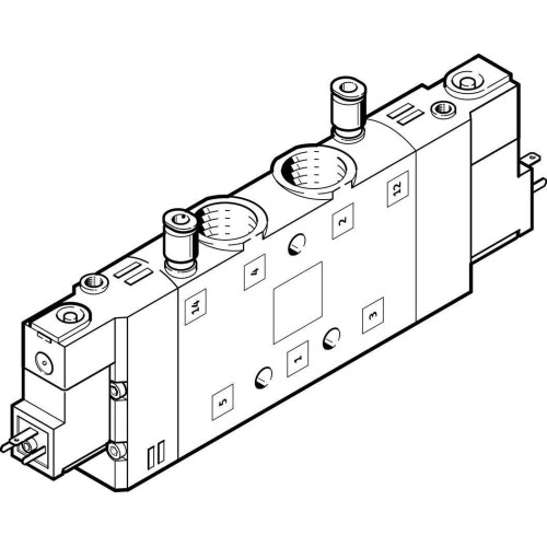 Распределитель электромагнитный 5/2 Festo CPE24-M1H-5JS-3/8