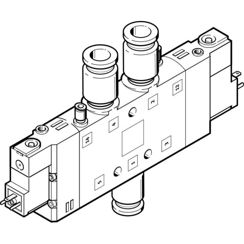 Распределитель электромагнитный 5/2 Festo CPE24-M1H-5JS-QS-10