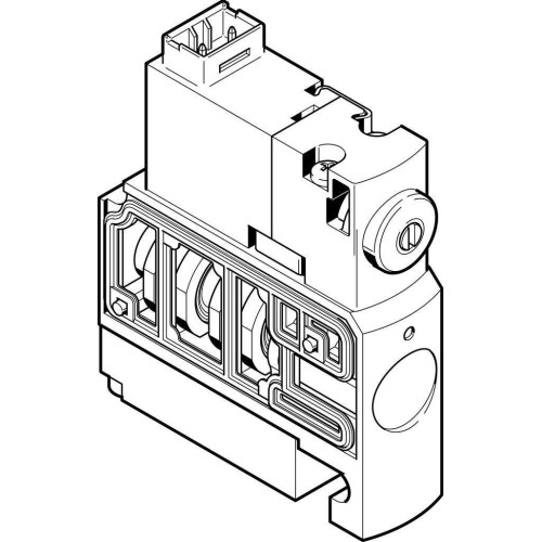 Распределитель электромагнитный 5/2 Festo CPVSC1-M1H-J-T-M5