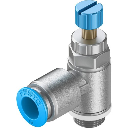 Дроссель с обратным клапаном Festo GRLA-1/4-QS-10-RS-D 534340
